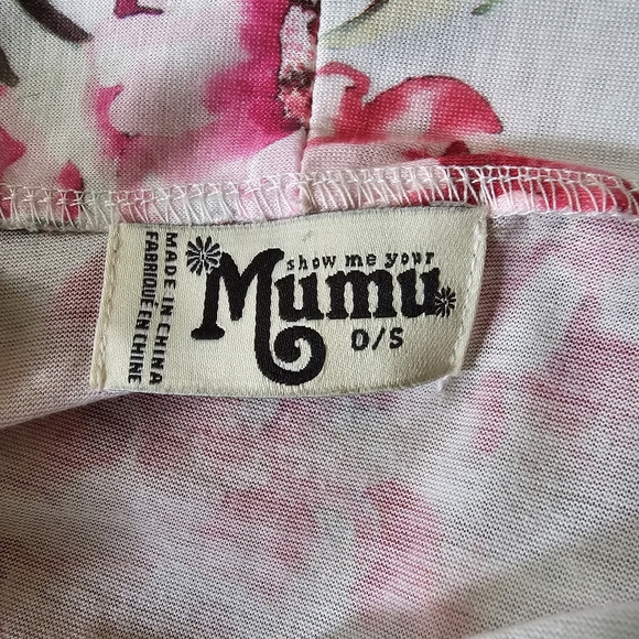 Show Me Your Mumu Pink Brie Floral Robe One Size - Picture 4 of 13